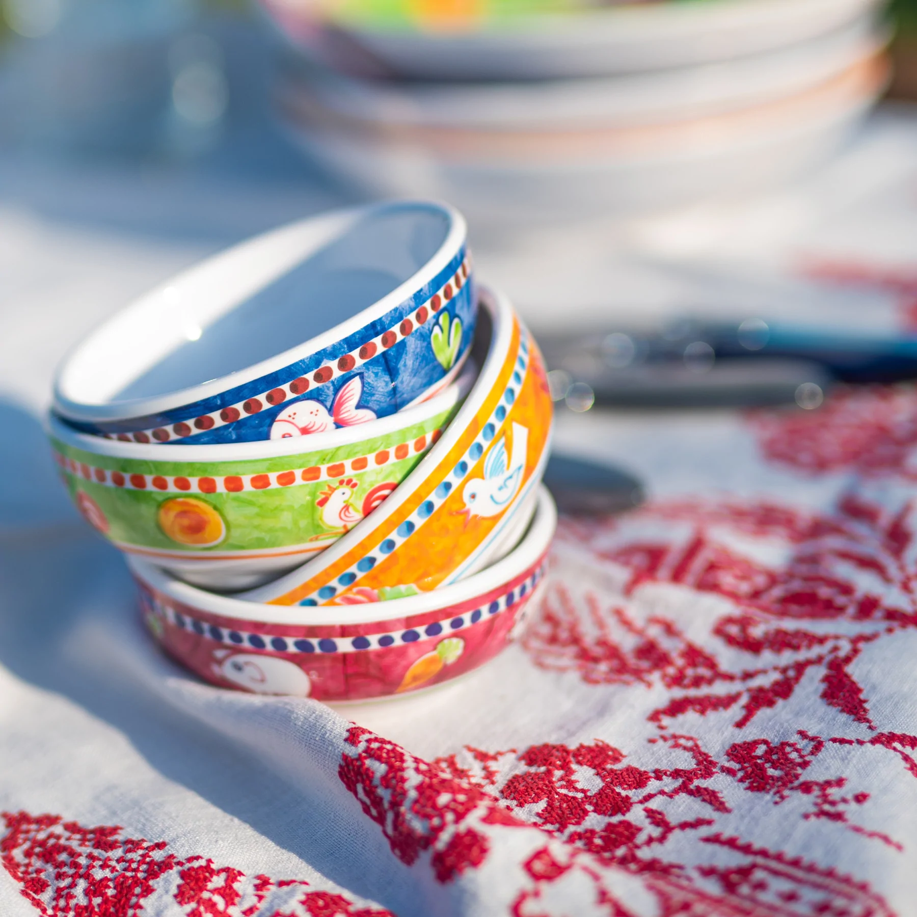 Melamine Campagna Gallina Olive Oil Bowl - Set of 2