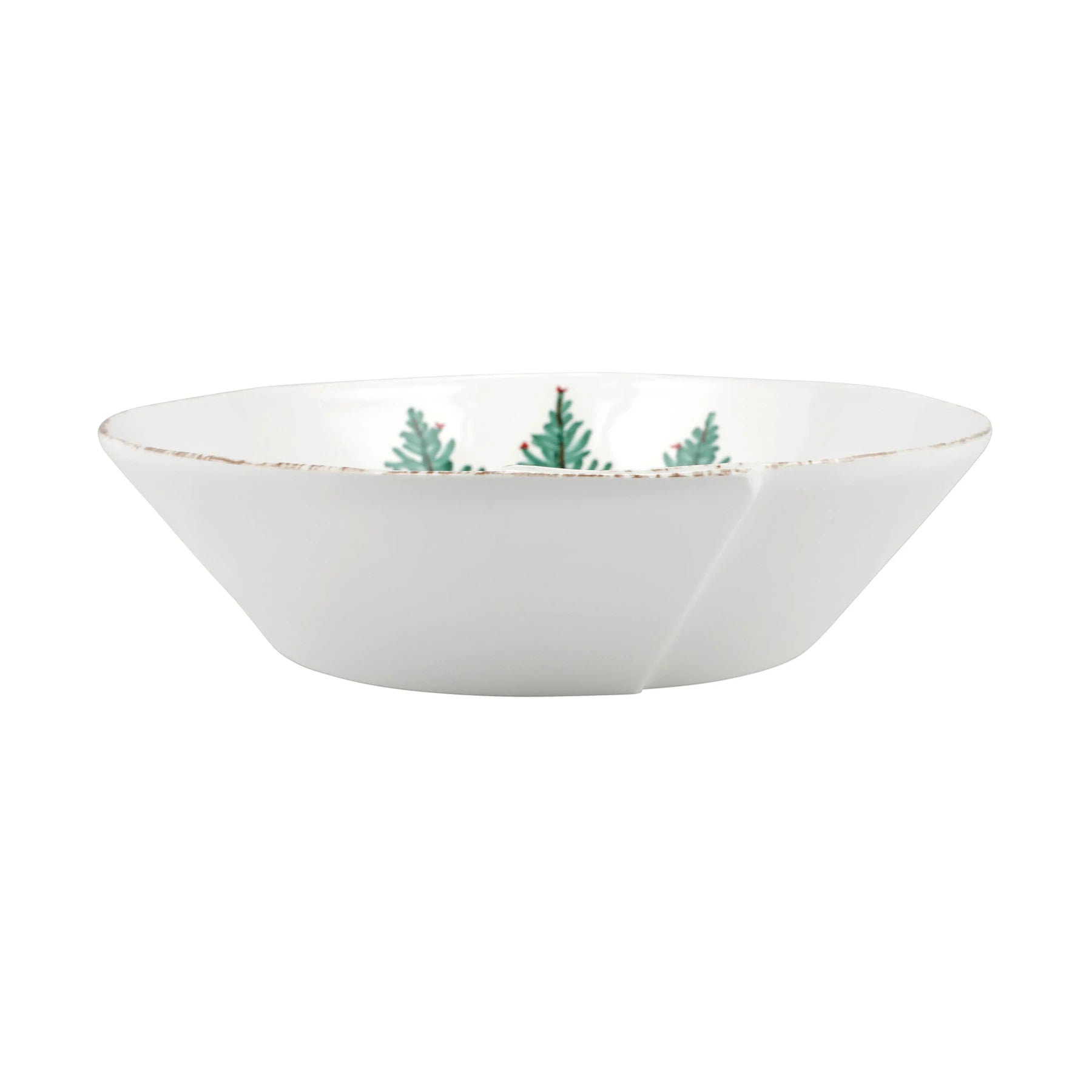 Melamine Lastra Holiday Large Shallow Serving Bowl