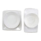 Vietri Melamine Lastra White 4-piece Serveware Set
