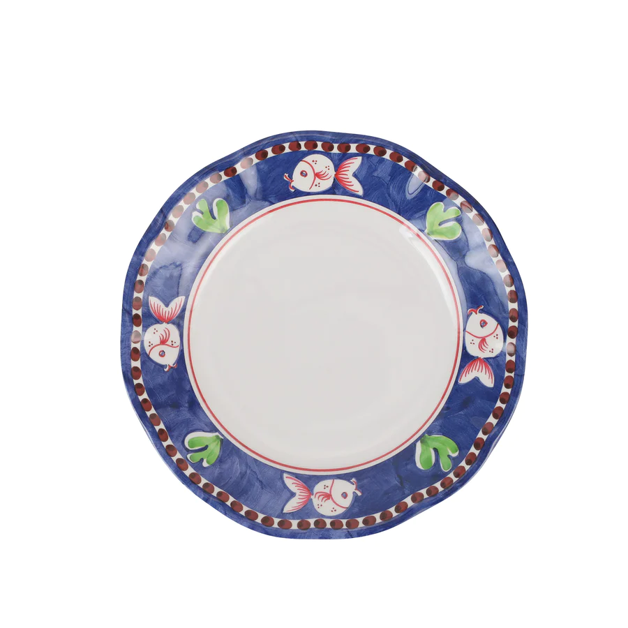 Melamine Campagna Pesce Salad Plate (Set of 4)