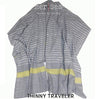 Thinny Traveler Wrap with Drawstring Bag Gray with Stripes