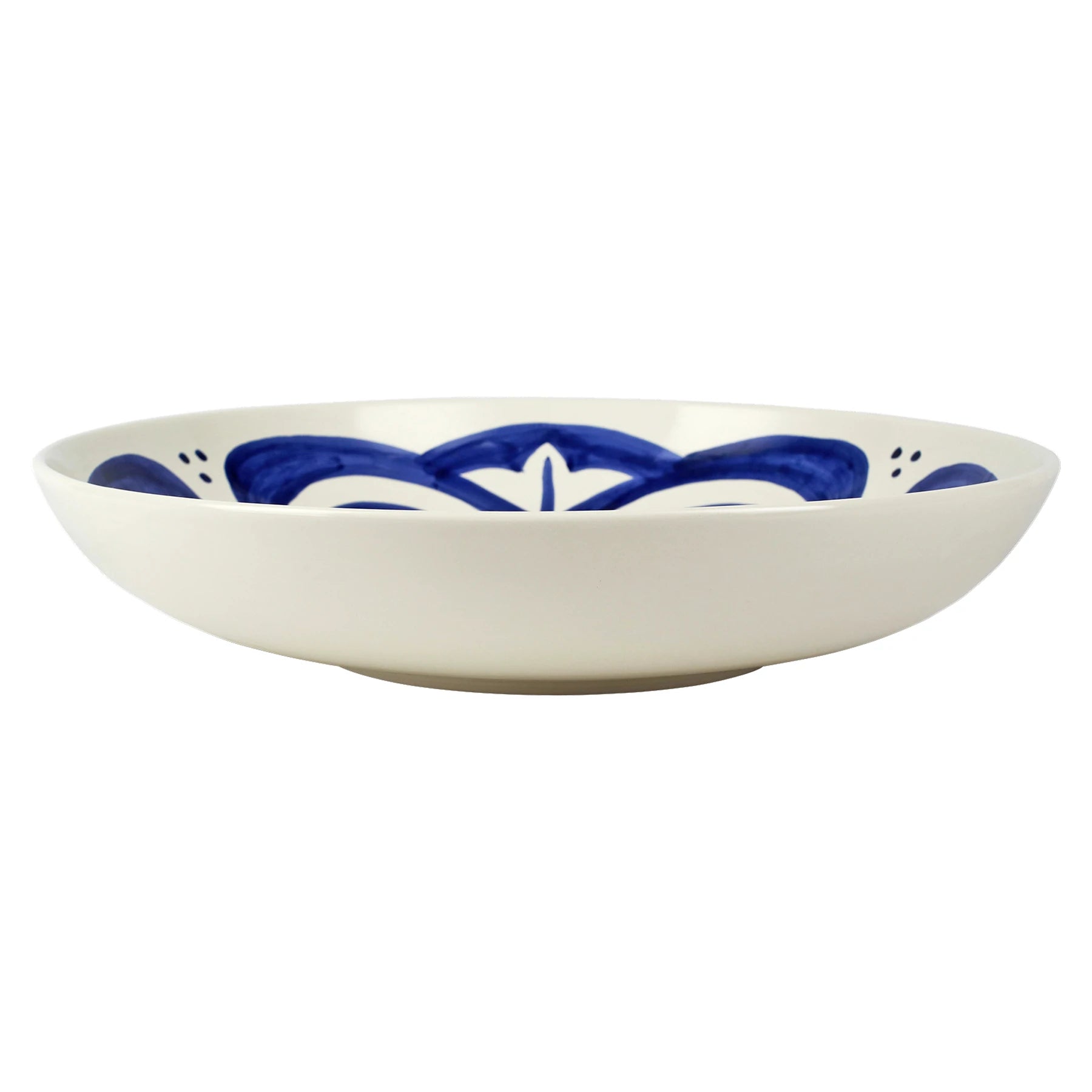 Mosaico Cobalt Round Shallow Bowl