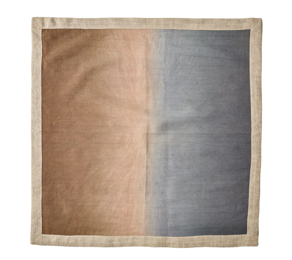 Dip Dye Napkin in Beige, Taupe & Gray (Set of 4)