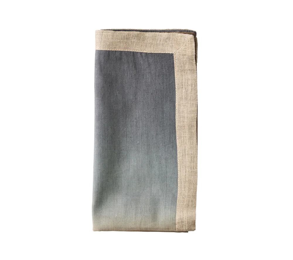 Dip Dye Napkin in Beige, Taupe & Gray (Set of 4)