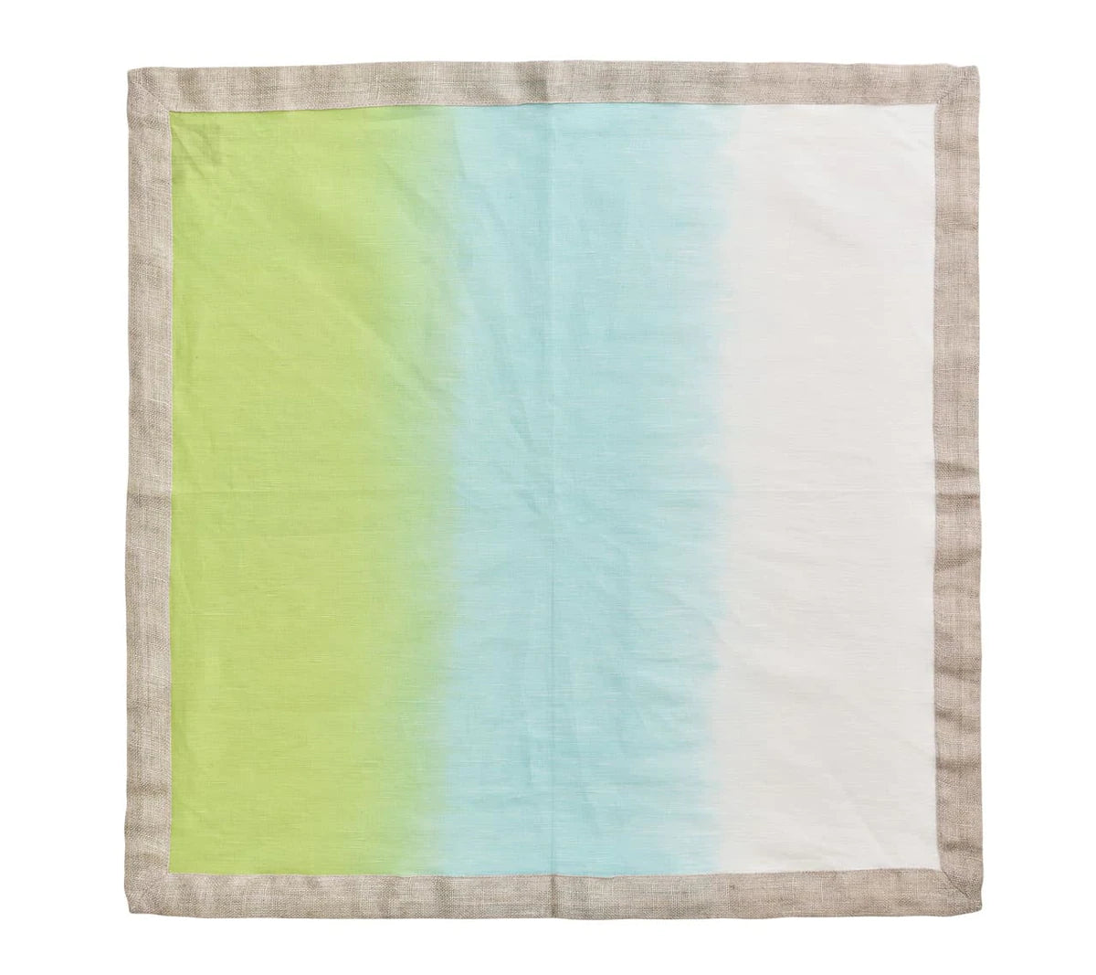 Dip Dye Napkin in Blue & Green (Set of 4)