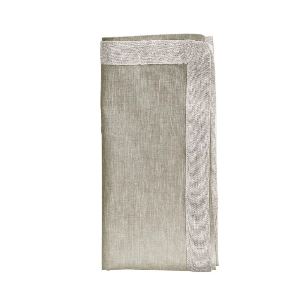 Dip Dye Napkin in Gray & Silver - Set of 4