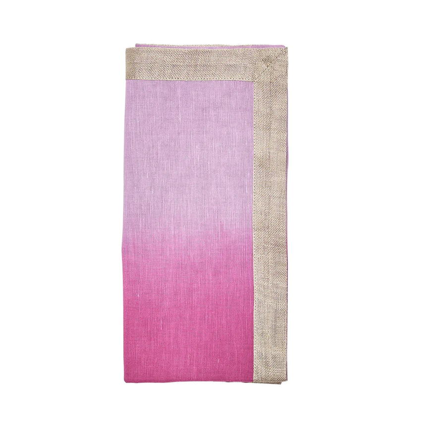 Dip Dye Napkin in Lilac & Plum (Set of 4)