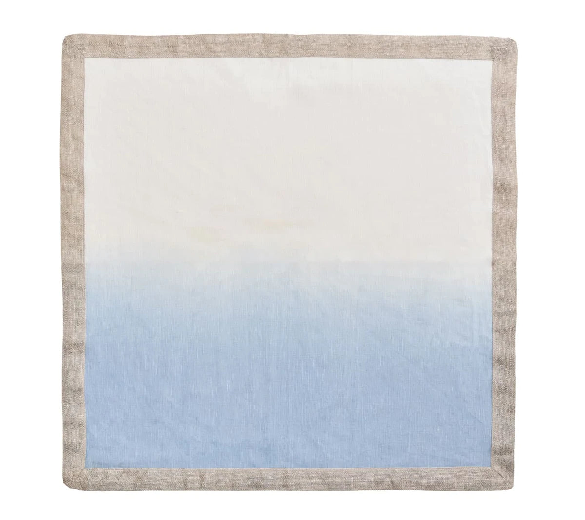 Dip Dye Napkin in White & Periwinkle - Set of 4