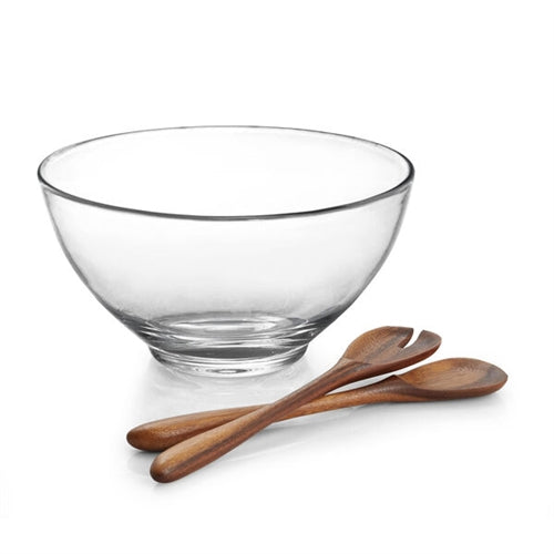 Moderne Salad Bowl with Servers