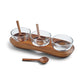Cooper Triple Condiment Server with Spoons