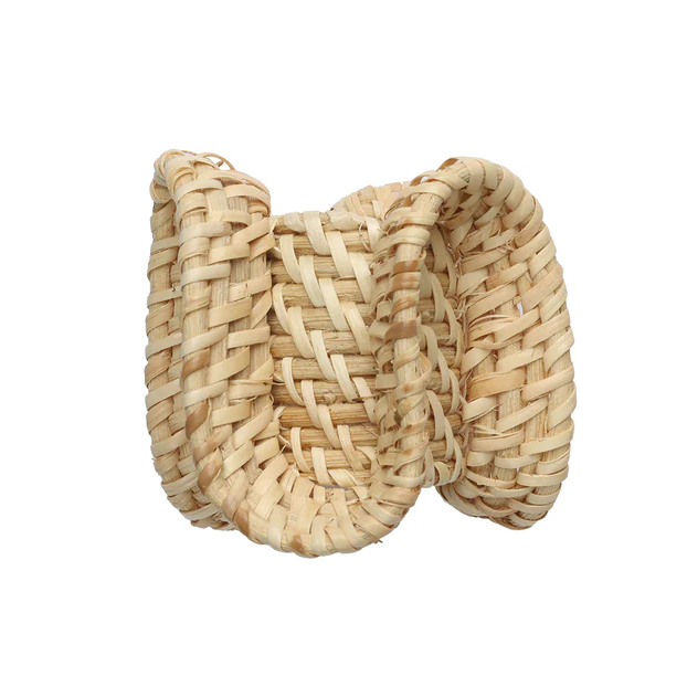 Ruffle Napkin Ring in Natural (Set of 4)