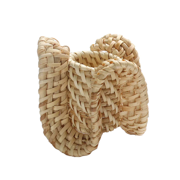 Ruffle Napkin Ring in Natural - Set of 4