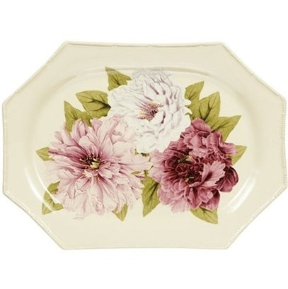 New York Botanical Garden Peony Serving Platter