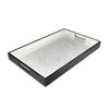 Pacific Connections 14" Elegant Tray - Shine Silver/Black