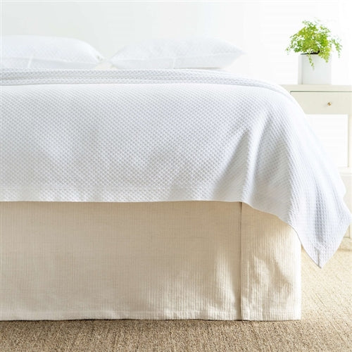 Pine Cone Hill Zen Ivory Bed Skirt - Queen