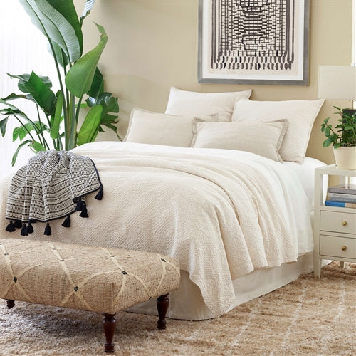 Pine Cone Hill Zen Ivory Bed Skirt - Queen