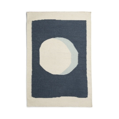 2' x 3' Flat Weave Rug - Blue Moon