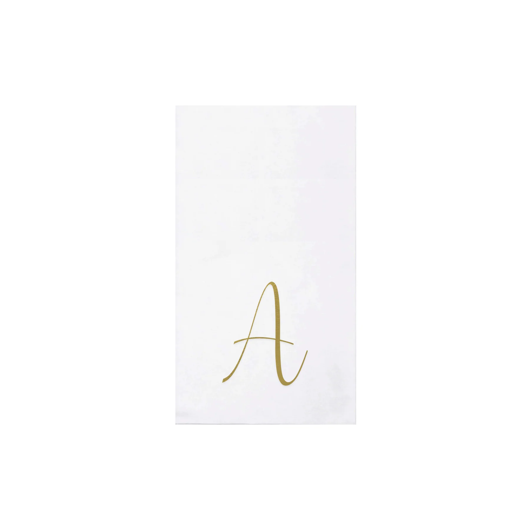 Papersoft Napkins Monogram Gold Guest Towels (Pack of 20)