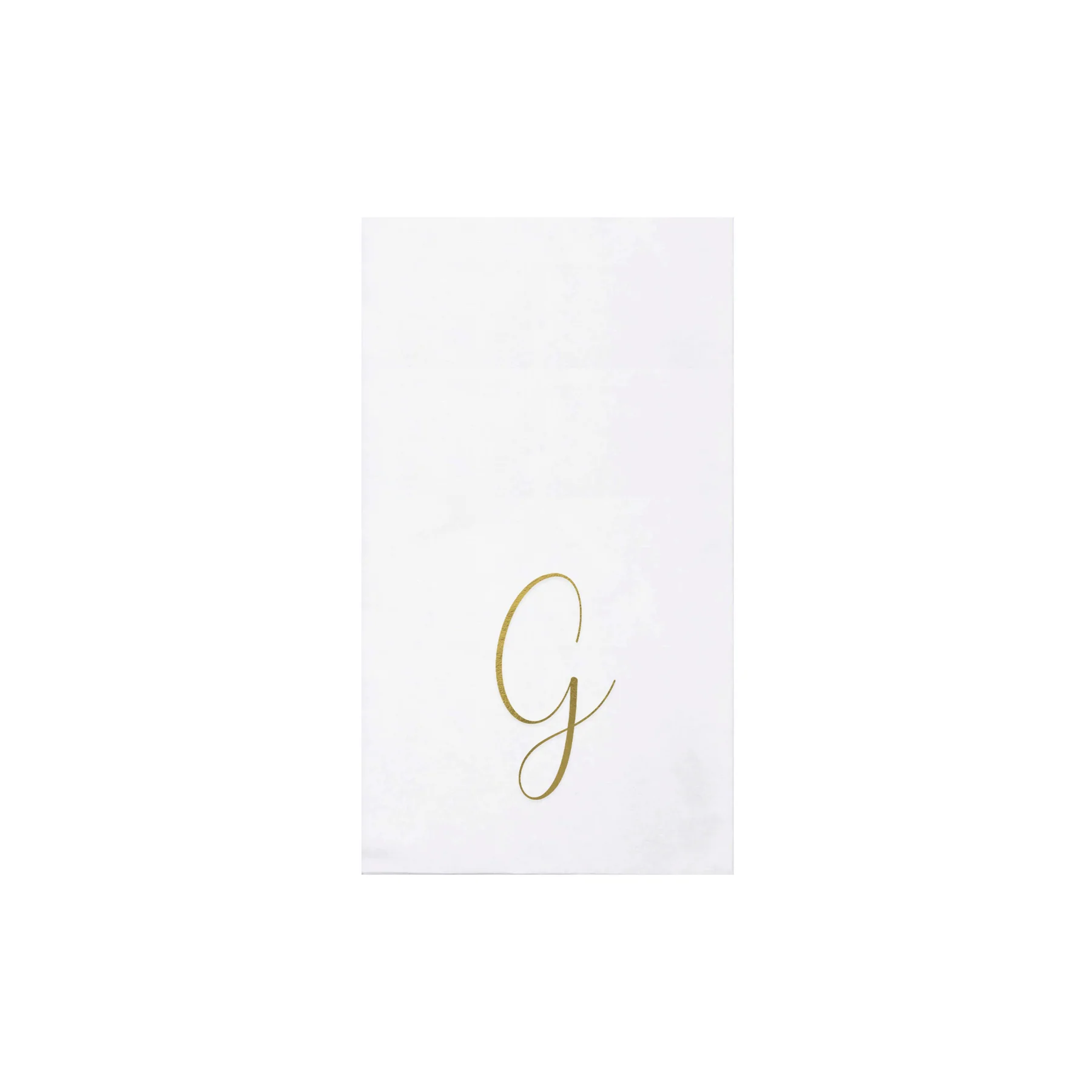 Papersoft Napkins Monogram Gold Guest Towels (Pack of 20)