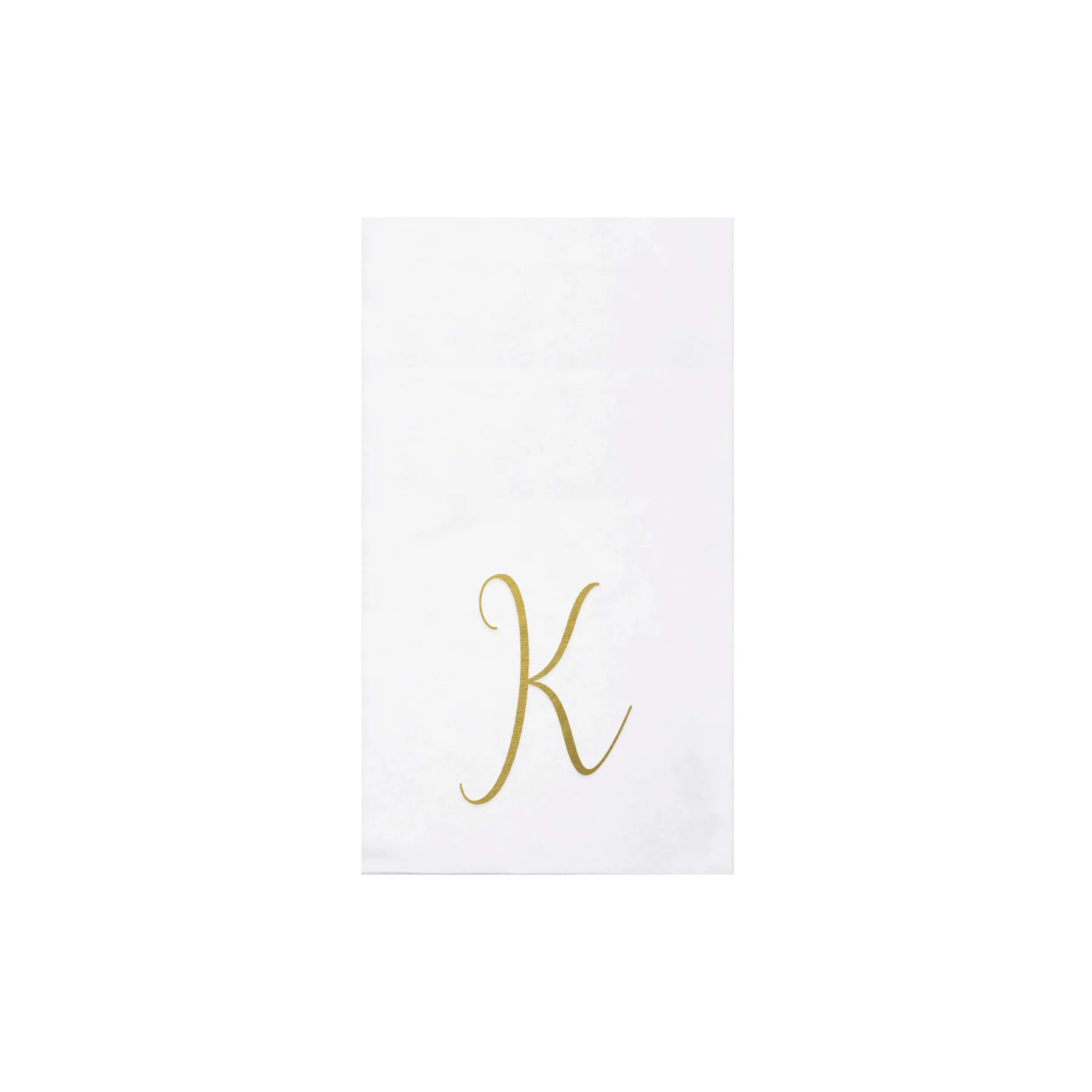 Papersoft Napkins Monogram Gold Guest Towels (Pack of 20)