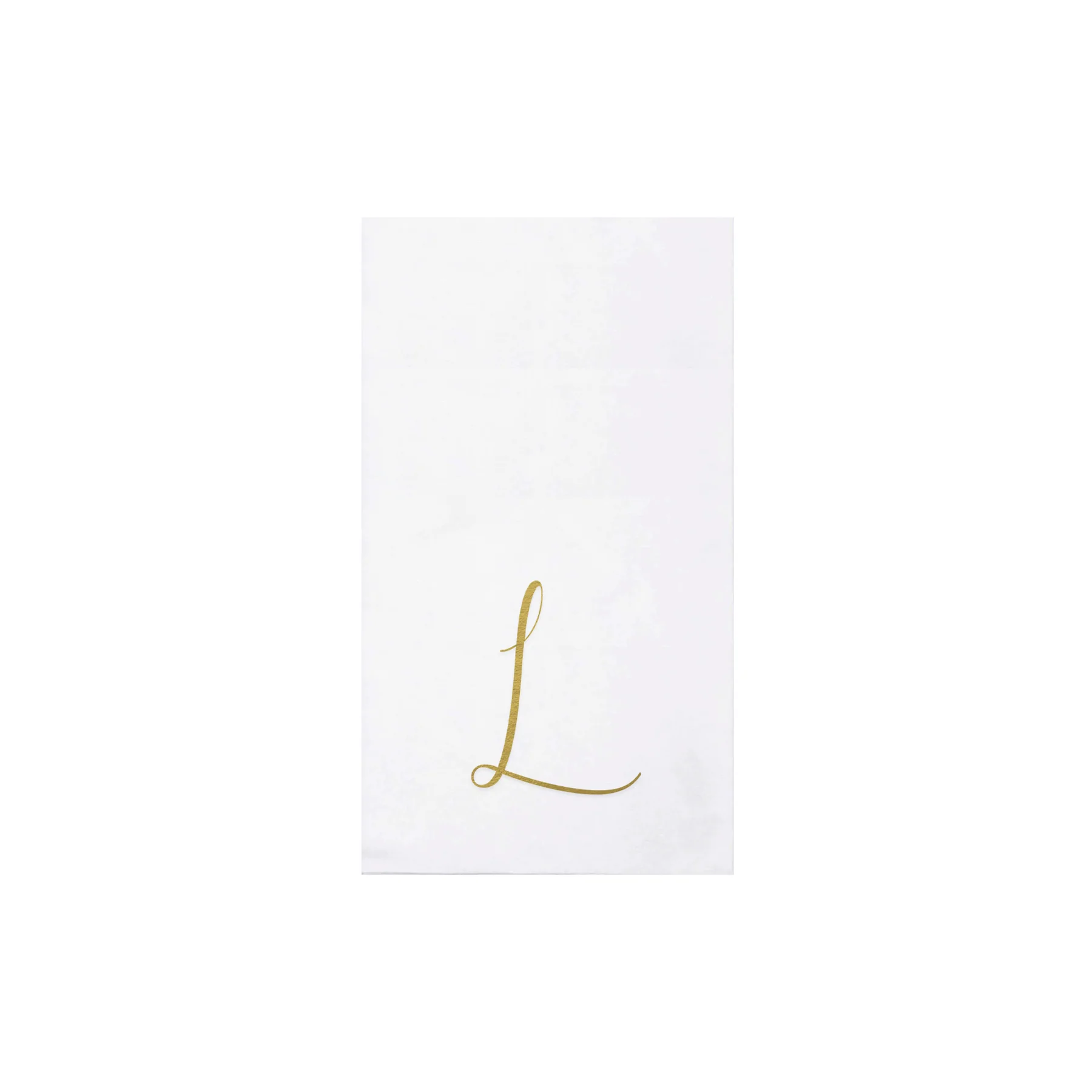 Papersoft Napkins Monogram Gold Guest Towels (Pack of 20)