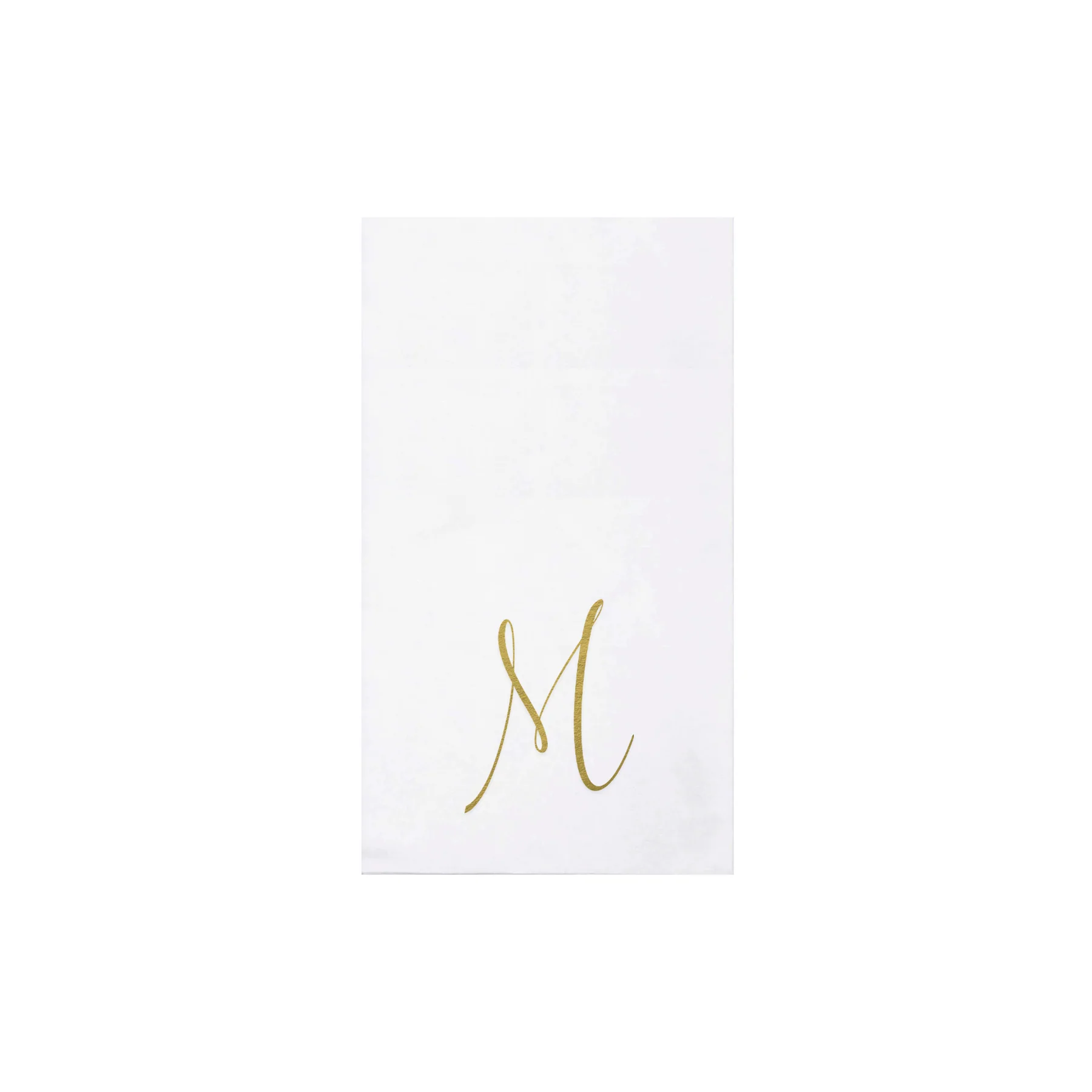 Papersoft Napkins Monogram Gold Guest Towels (Pack of 20)