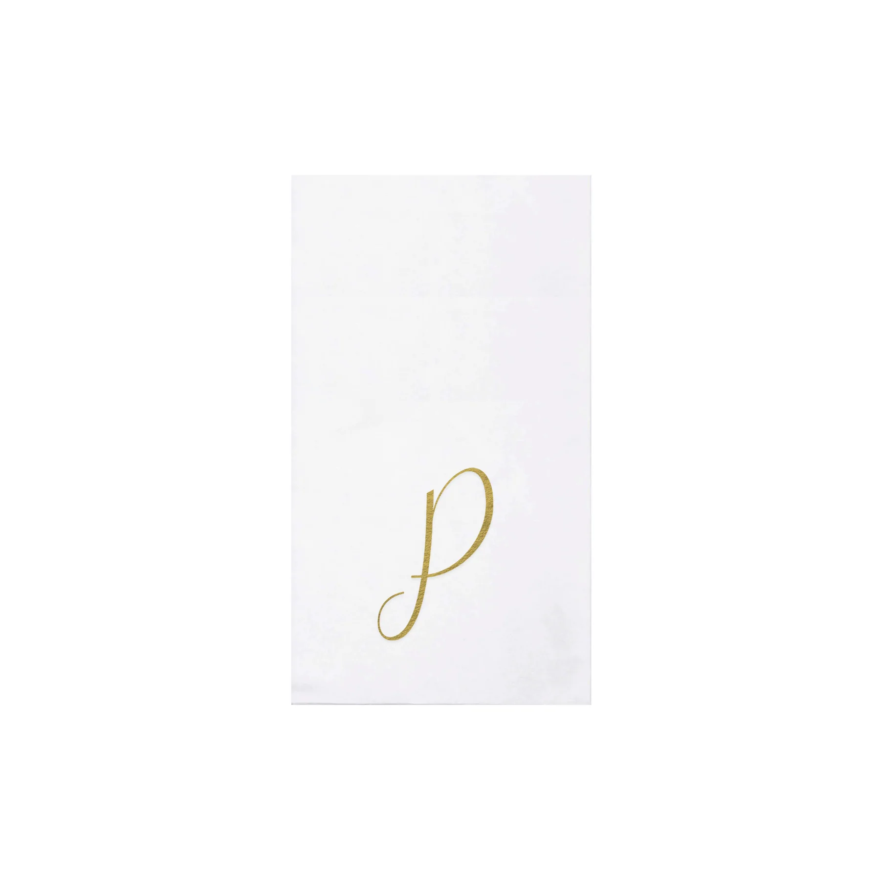 Papersoft Napkins Monogram Gold Guest Towels (Pack of 20)