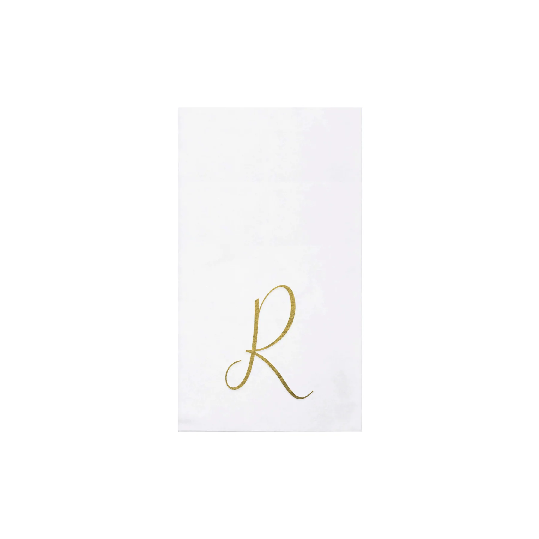 Papersoft Napkins Monogram Gold Guest Towels (Pack of 20)