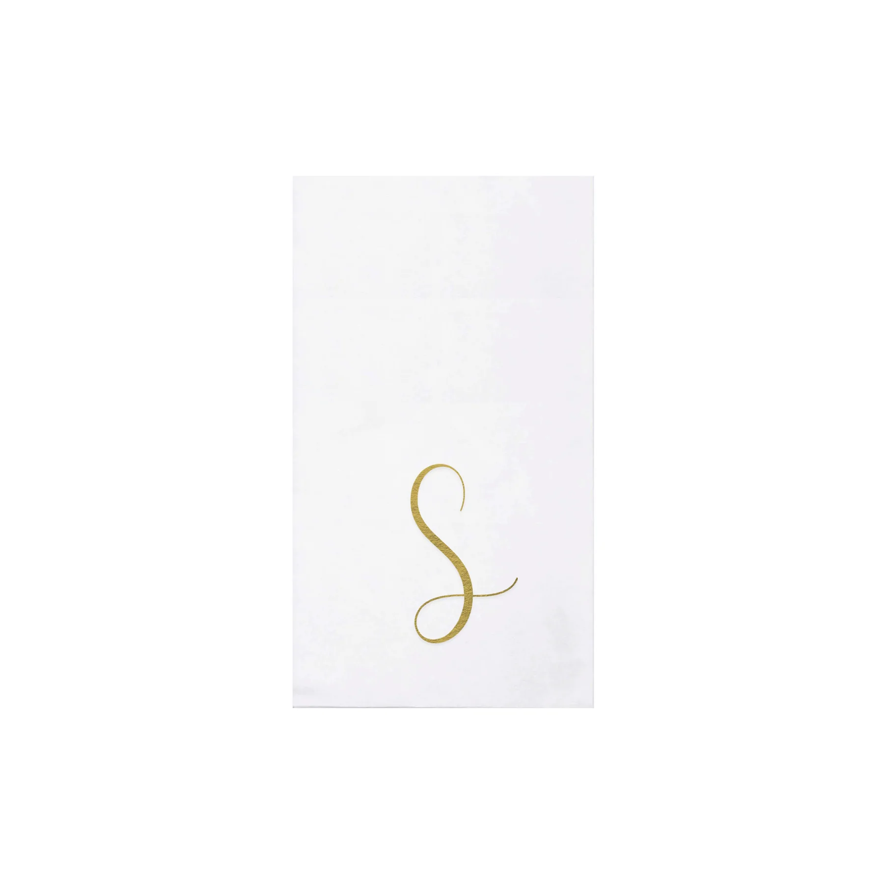 Papersoft Napkins Monogram Gold Guest Towels (Pack of 20)