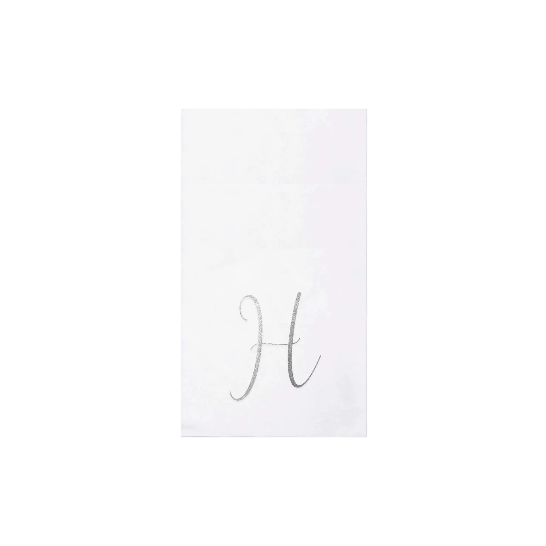 Papersoft Napkins Monogram Silver Guest Towels (Pack of 20)