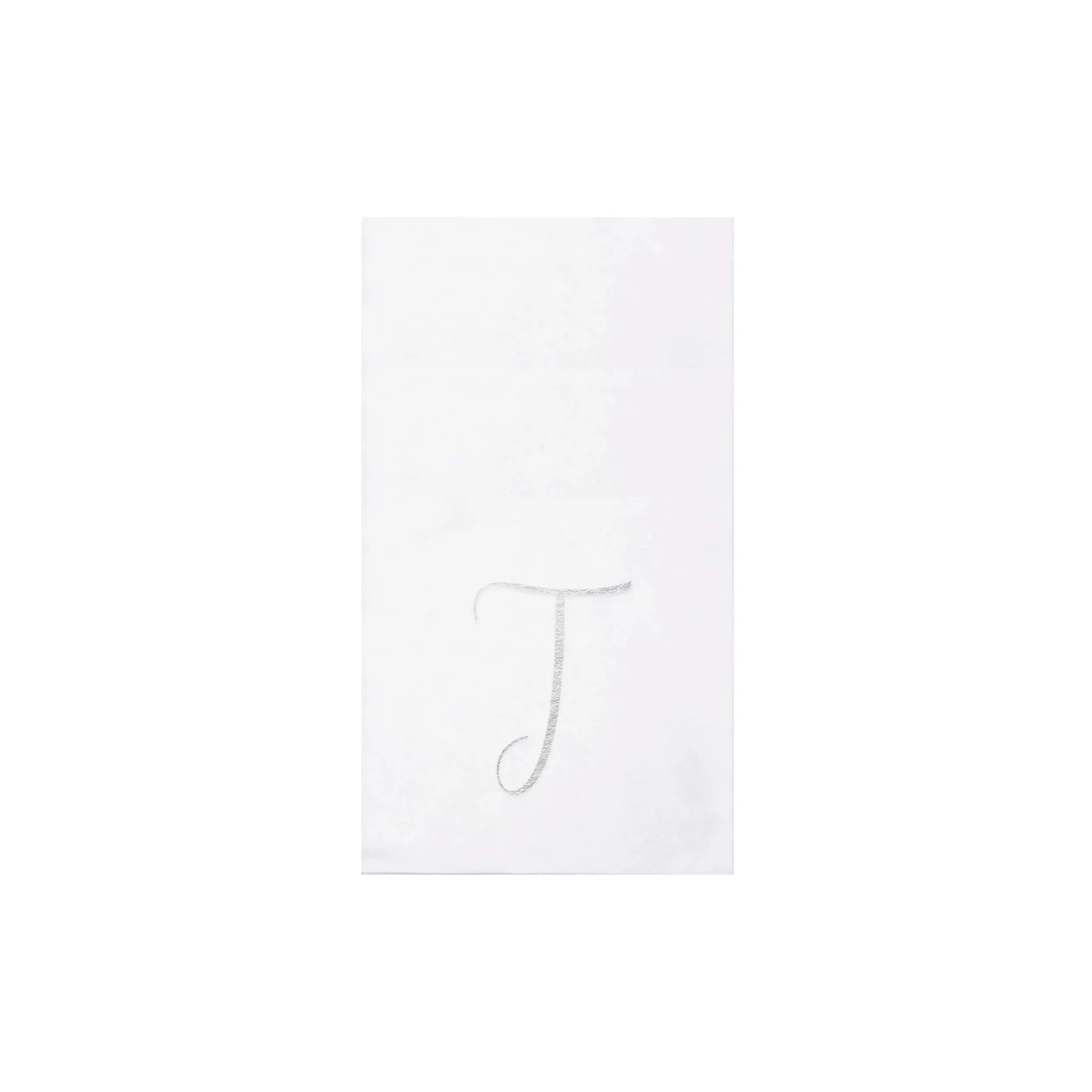 Papersoft Napkins Monogram Silver Guest Towels (Pack of 20)