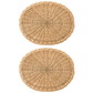 Braided Basket Oval Natural Placemat - Set of 2