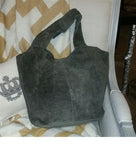 Roost Suave Suede Gray Tote