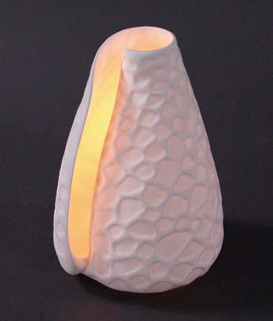 Cone Shell Porcelain Tealight