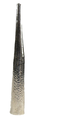 Hammered Silver Bottle Vase (Large)