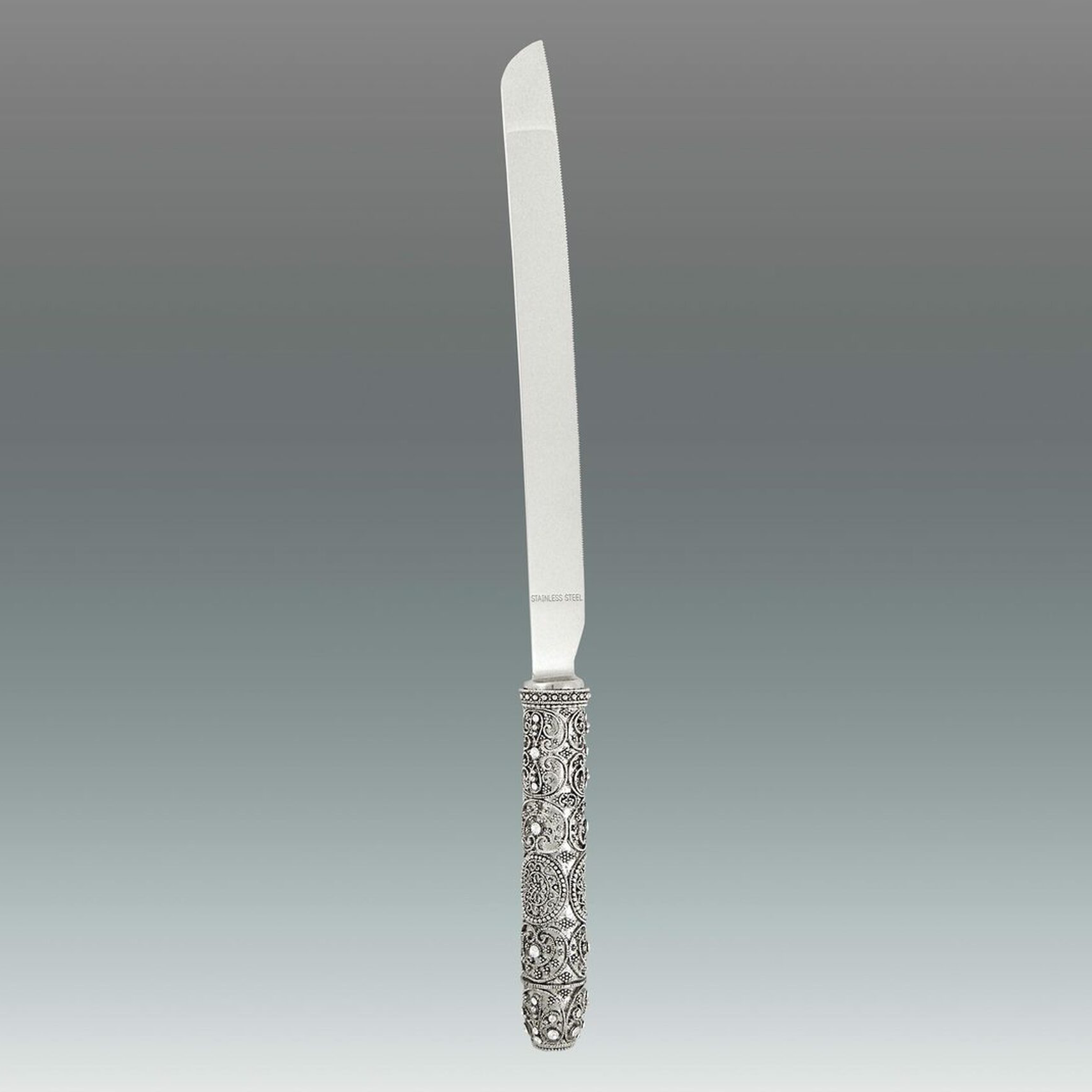 Cake Knife Elegance Silver Jeweltone