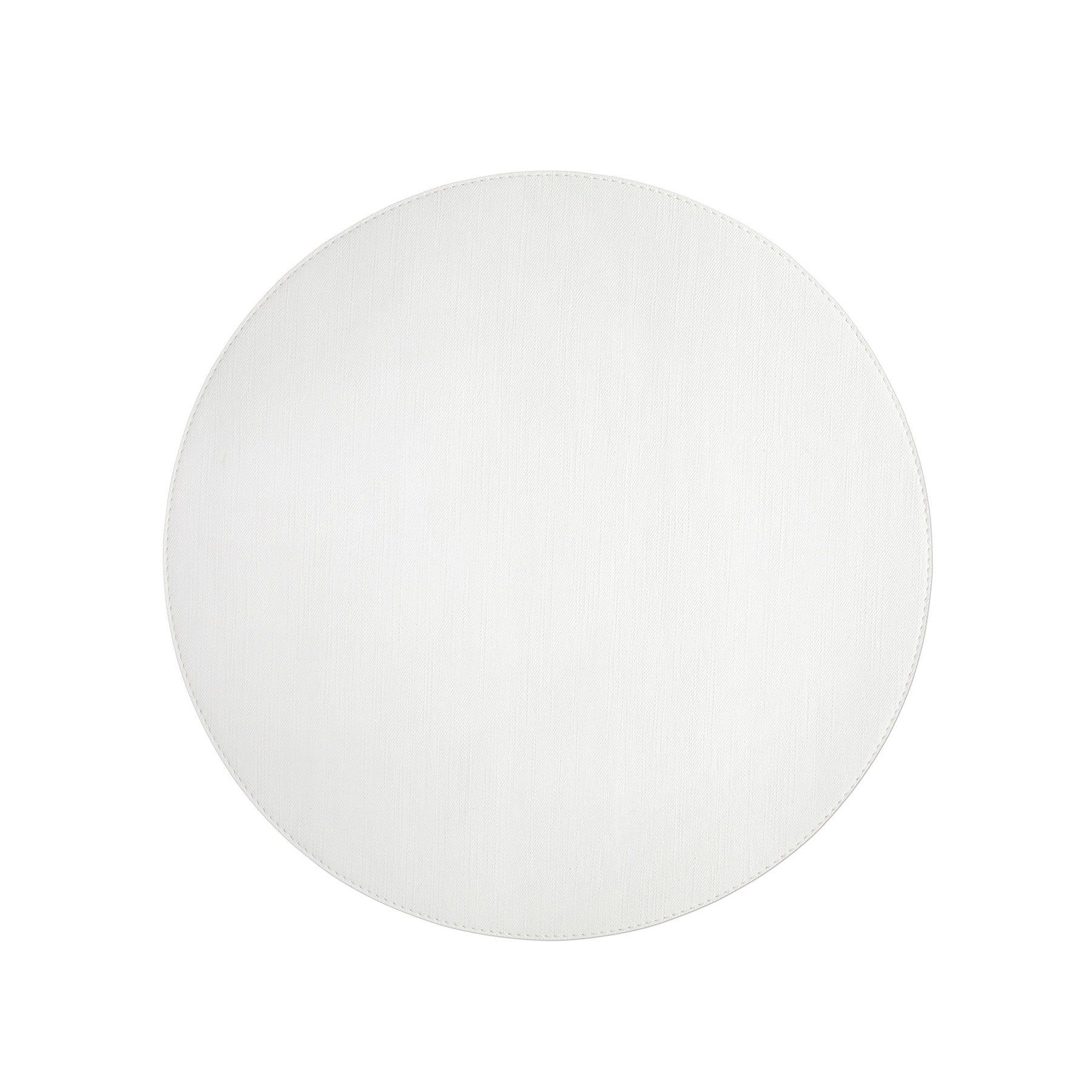 Reversible Round Placemats - White - Set of 4