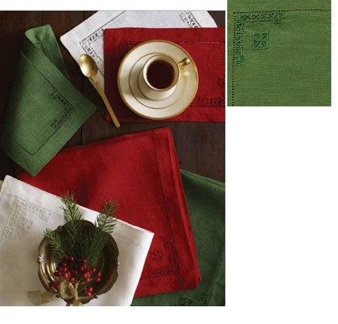 Memento Cocktail Napkins - Set of 4 - Emerald