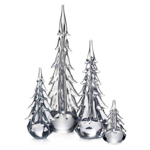 Five Sided Evergreen Glass Tree in Gift Box