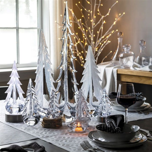 Simon Pearce Snowy Branches Evergreen in Gift Box | Maison & Tavola