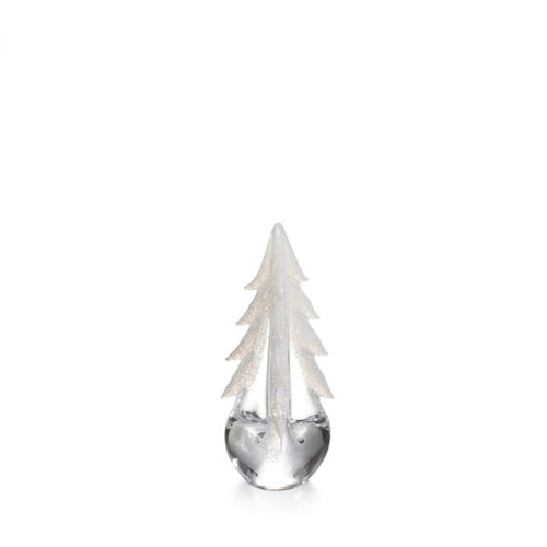 Snowy Branches Evergreen Glass Tree in Gift Box