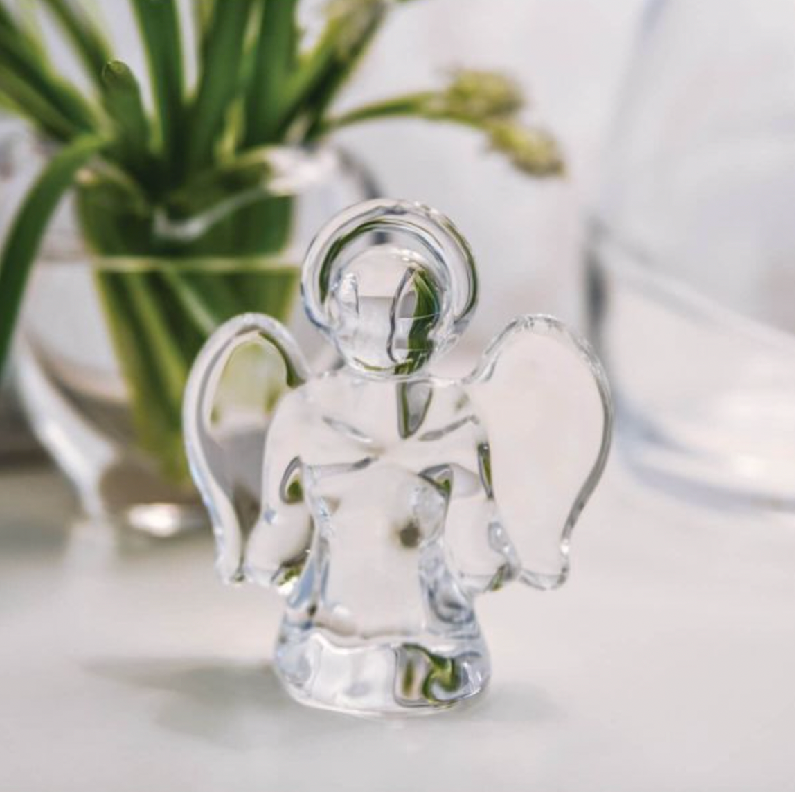 Glass Angel in a Gift Box