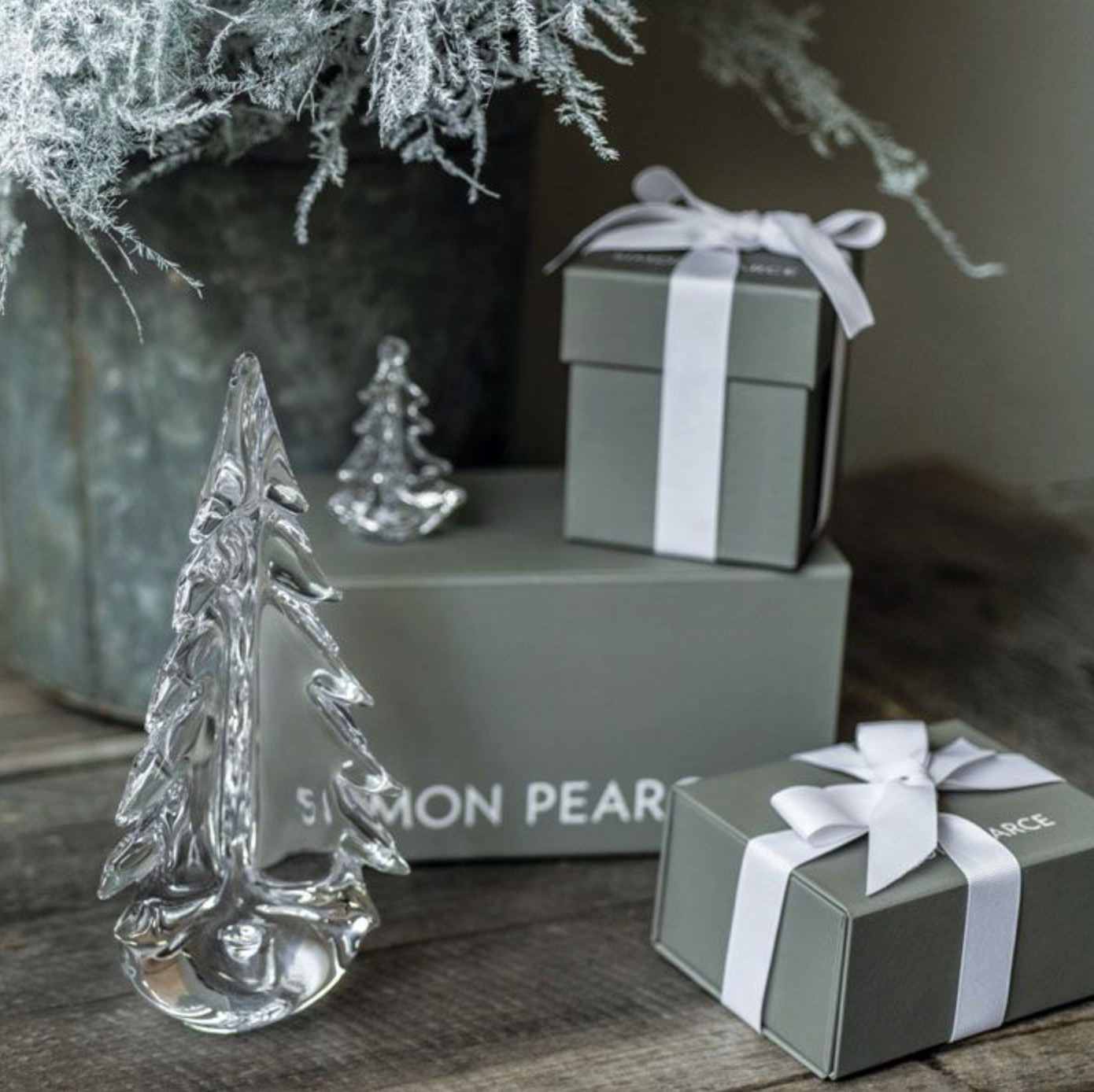 Vermont Evergreen Glass Tree in Gift Box