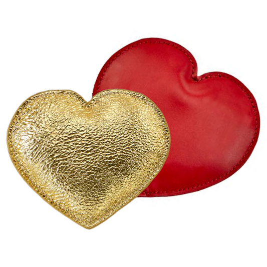 Leather Heart Paperweight