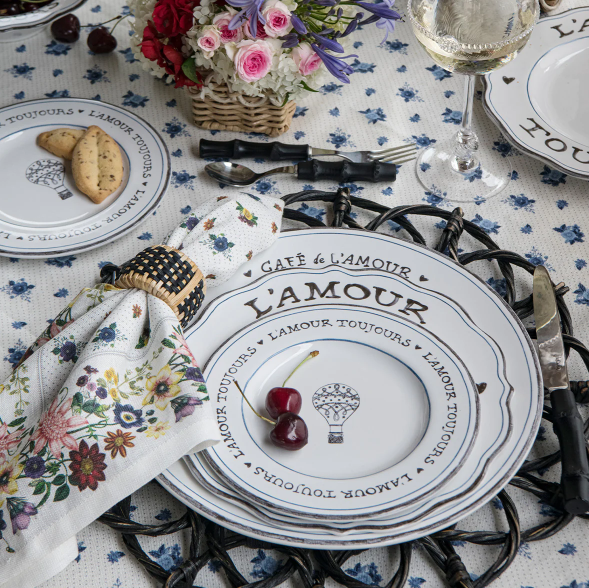 L'Amour Toujours Dessert/Salad Plate (Set of 4)