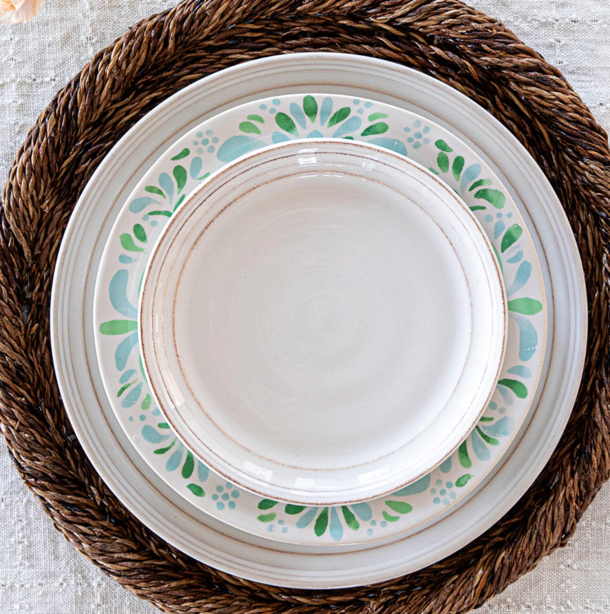 Bilbao Side/Cocktail Plate - Whitewash - Set of 4