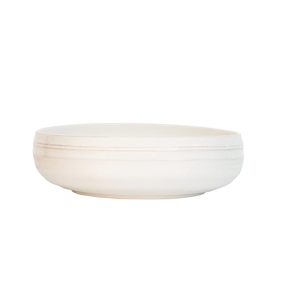 Bilbao Serving Bowl 12 in - Whitewash