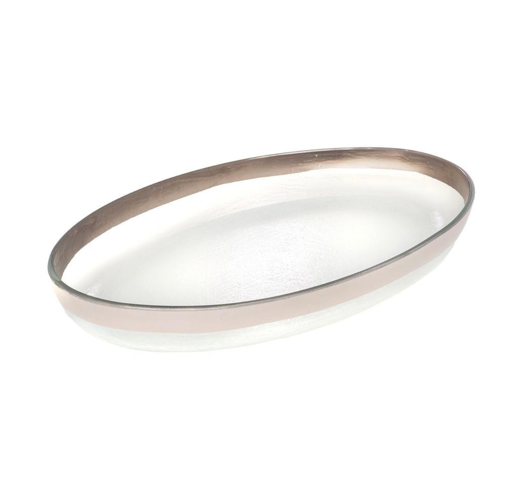 Mod Large Oval Platter - Platinum