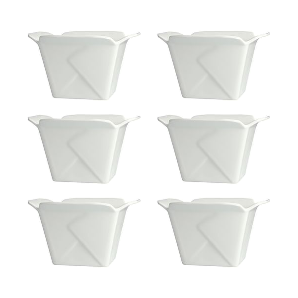 Street Eats Melamine Take Out Boxes - Set of 6