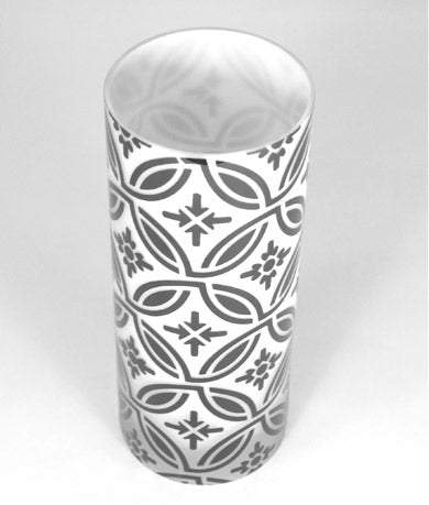 Damask Black White Vases